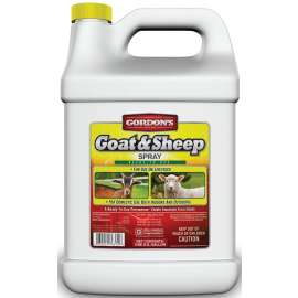 Gordon's 7631072 Goat and Sheep Spray, Liquid, Yellow, Solvent, 1 gal