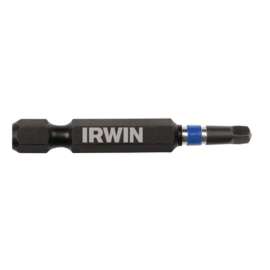 IRWIN 1837477 Power Bit, #2 Drive, Square Recess Drive, 1/4 in Shank, Hex Shank, S2 Steel