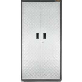 GLADIATOR GAJG36FDYG Gear Box, 300 lb, 3-Shelf, Steel, Silver Tread