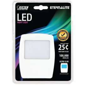 Feit Electric NL34/LED Night Light, 120 V, 0.3 W, LED Lamp, Aqua Blue Light, 3000 K Color Temp