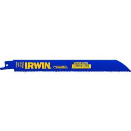 IRWIN 372818P5 Reciprocating Saw Blade, 3/4 in W, 8 in L, 18 TPI, Cobalt/Steel Cutting Edge