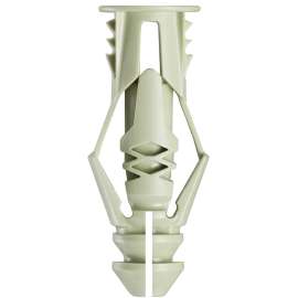 COBRA ANCHORS 173S Wall Anchor, 1-1/4 in L, Polyethylene, 61 lb