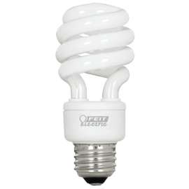Feit Electric BPESL13T/D Compact Fluorescent Light, 13 W, Spiral Lamp, Medium E26 Lamp Base, 800 Lumens, Daylight Light