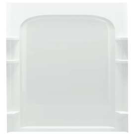 Sterling Ensemble 72232100-0 Shower Back Wall, 72-1/2 in L, 60 in W, Vikrell, High-Gloss, Alcove Installation, White