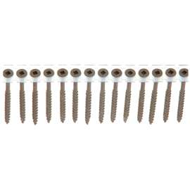 SENCO 08D Series 08D250W Deck Screw, Flat Head, #2 Drive, Steel, Weatherex