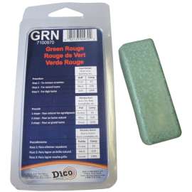 Dico 7100970 Buffing Compound, 1/2 in Thick, Emerald Green Rouge, Green