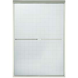 Sterling Finesse Series 5475-48N-G05 Shower Door, Clear Glass, Tempered Glass, Frameless Frame, Aluminum Frame