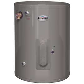 Richmond Essential Series 6EP30-S Electric Water Heater, 120 V, 2000 W, 30 gal Tank, 0.9 Energy Efficiency