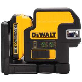 DeWALT DW0825LG-QU Laser Level, 165 ft, +/-1/8 in at 30 ft Accuracy, Green Laser