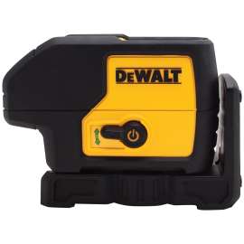 DeWALT DW083CG Laser Level, 100 ft, +/-1/8 in at 30 ft Accuracy, Green Laser