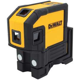 DeWALT DW0851 Laser Level, 165 ft, +/-1/8 in at 100 ft Accuracy, 5-Dot, Red Laser