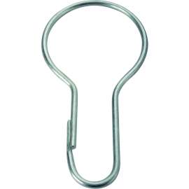 Simple Spaces PMB-007 Shower Curtain Pin, Snap-Fit, Zinc, Sliver, For: Shower Liners and Curtains