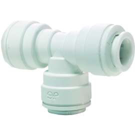 John Guest PP0212WP Union Pipe Tee, 3/8 in, Push-Fit, Polyethylene