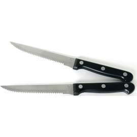 CHEF CRAFT 21132 Steak Knife Set, 4-1/2 in L Blade, Stainless Steel Blade, ABS Handle