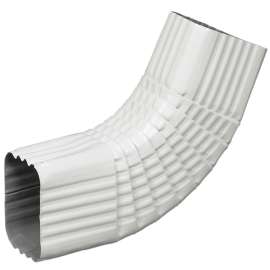 Amerimax 47265 Gutter Side Elbow, Aluminum, White
