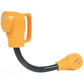 PowerGrip 55163 Dogbone Adapter, 30 A Female, 15 A Male, 125 V, Male, Female