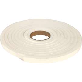 Climaloc CF12011 Insulating Foam Tape, 3/8 in W, 10 ft L, 1/4 in Thick, Polyethylene, White