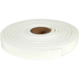 Climaloc CF12013 Foam Tape, 3/4 in W, 9.8 ft L, 1/4 in Thick, Polyethylene, White