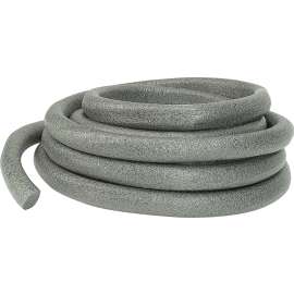 Climaloc CF12084 Foam Backer Rod, 3/4 in Dia, 15 ft L, Polyethylene, Gray