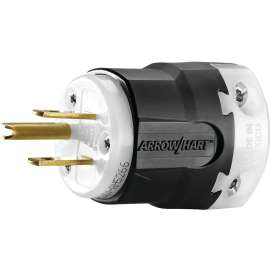 Eaton Wiring Devices AH5266 Ultra-Grip Plug, 2 -Pole, 15 A, 125 V, NEMA: NEMA 5-15P, Black/White