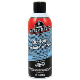MOTOR MEDIC DE1 Windshield De-Icer, 12 oz, Liquid, Alcohol