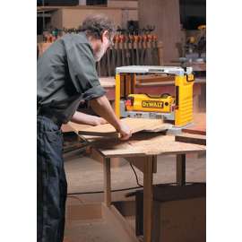 DeWALT DW734 Thickness Planer with Three Knife Cutter-Head, 15 A, 1 hp, 12-1/2 in W Planning, 1/8 in D Planning