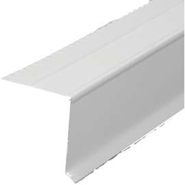 Amerimax 5761600120 West Coast Drip Edge, 10 ft L, Steel, White