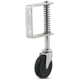 DH CASTERS C-GSL3 Gate Caster, 3 in Dia Wheel, 13/16 in W Wheel, Hard Rubber Wheel, 40 lb