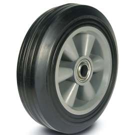 DH CASTERS W-PL Series W-PL08225B6 Poly Hub Wheel, 3/4 in Dia Hub
