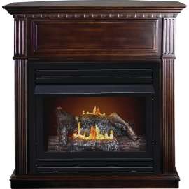 Kozy World Lincolnshire GFD2670 Gas Fireplace, 42 in OAW, 16 in OAD, 42-1/2 in OAH, 26000 Btu Heating