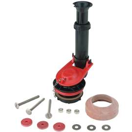 Korky 4030FR Flush Valve Kit, Rubber Body, Red, For: All standard 2 in Toilets