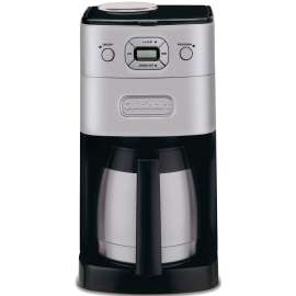 Cuisinart DGB-650C Coffee Maker, 10 Cups Capacity, 1025 W, Stainless Steel, Automatic Control