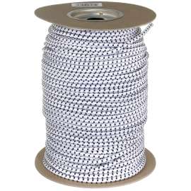 Keeper 06171 Bungee Cord, 1/4 in Dia, 300 ft L, Rubber