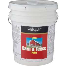 Valspar 018.3125-10.008 Barn and Fence Paint, Red, 5 gal Pail