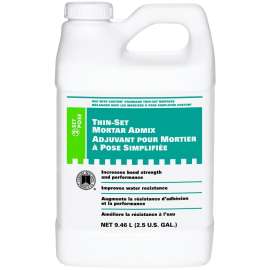 CUSTOM CAMA2 Thinset Mortar, White, Liquid, 2.5 gal Bottle