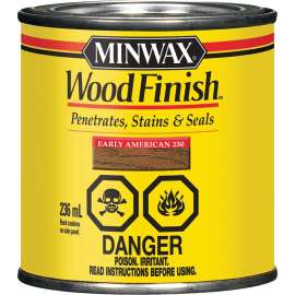 Minwax 230014444 Wood Stain, Early American, Liquid, 236 mL