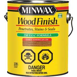 Minwax CM7107800 Wood Stain, Early American, Liquid, 3.78 L, Can