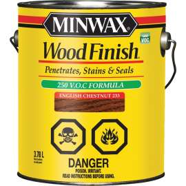 Minwax CM7108700 Wood Stain, English Chestnut, Liquid, 3.78 L, Can