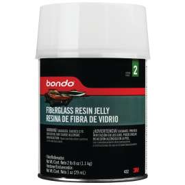 Bondo 432 Fiberglass Resin Jelly, 1 qt Can, Solid, Pungent Organic