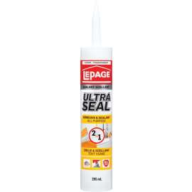 LePage Seal & Bond 1787493 2-in-1 Adhesive and Sealant, Clear, 295 mL
