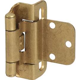 Amerock BPR7565BB Cabinet Hinge, Steel, Burnished Brass