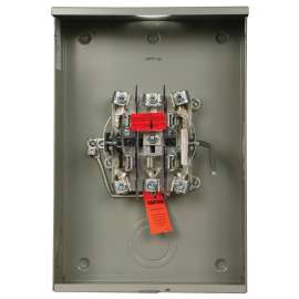 Cutler-Hammer UTTE5213BCH Meter Socket, 1 -Phase, 200 A, 600 V, 5 -Jaw, Surface Mounting