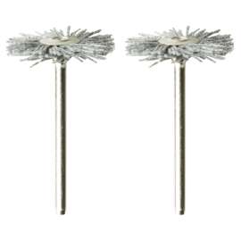 DREMEL 538-02 Brush, 1/8 in Arbor/Shank, Nylon Bristle