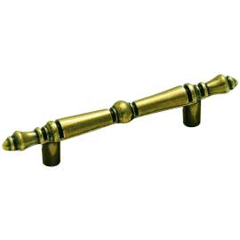 Amerock Allison Value Series BP3424BB Cabinet Pull, 5 in L Handle, 1/2 in H Handle, 7/8 in Projection, Zinc