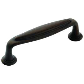 Amerock Mulholland Series BP53033ART Cabinet Pull, 3-5/8 in L Handle, 11/16 in H Handle, 1-1/16 in Projection, Zinc
