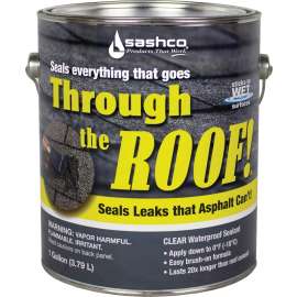 Through The Roof! 14024 Cement and Patching Sealant, Clear, Liquid, 1 gal Container