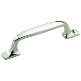 Amerock Highland Ridge Series BP55316PN Cabinet Pull, 4-5/16 in L Handle, 1/2 in H Handle, 1-1/16 in Projection, Zinc