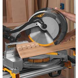 DeWALT DW715 Miter Saw, 2 x 8 in 45 deg, 4 x 6 in at 90 deg Cutting, 12 in Dia Blade, 1-Speed