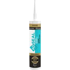 ADFAST ADSEAL KB 4800 4801 304ML Bath and Kitchen Sealant, Translucent, 304 mL Cartridge