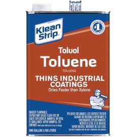 Klean Strip GTO42 Toluene Thinner, Liquid, Characteristic Aromatic, Clear, 1 gal